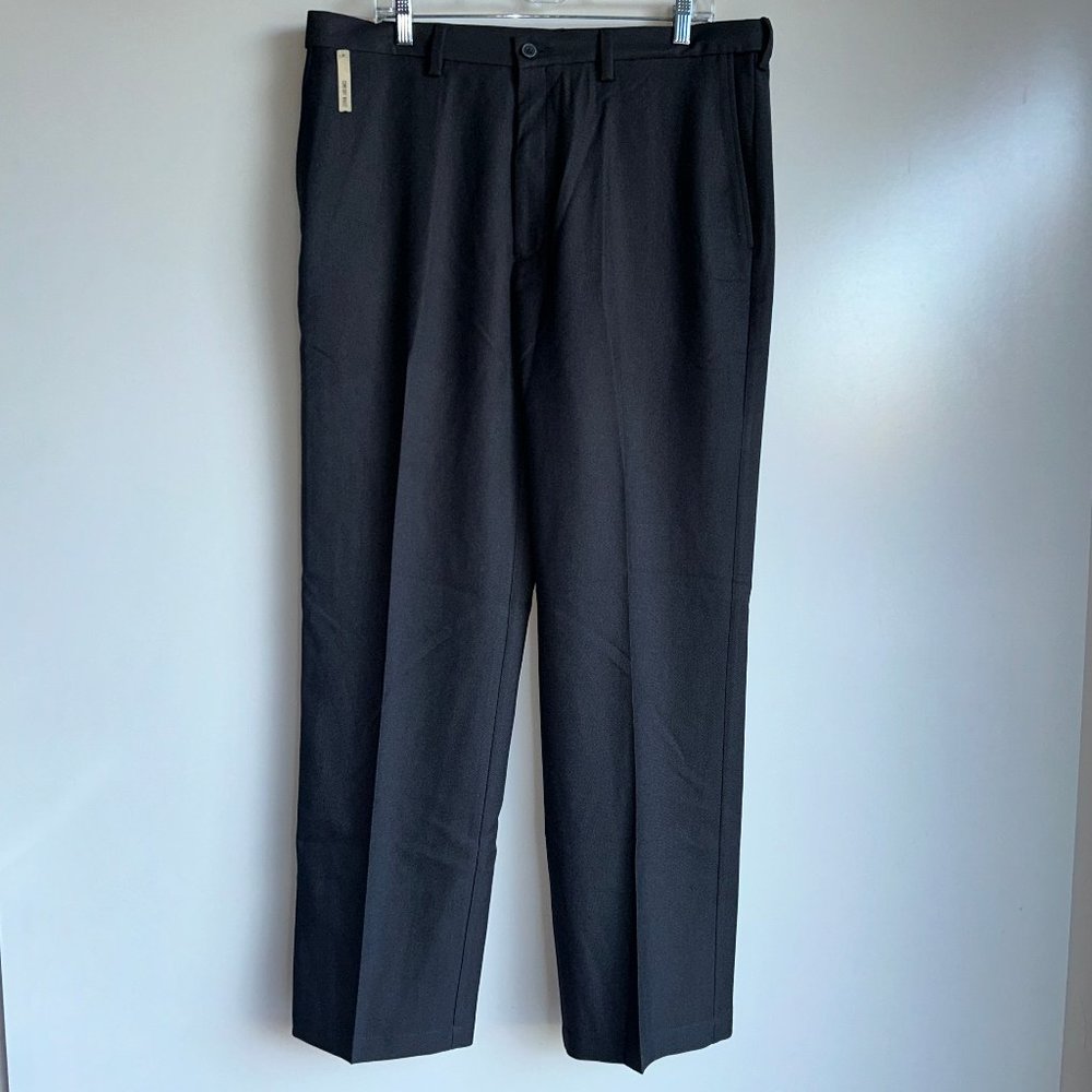 NWT Haggar Classic Fit Heritage Collection Charcoal Gray Pants Men's Size 38x32